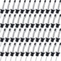 48 Pcs Stainless Steel Bottle Pourers Tapered Liquor Pourers with Rubber Dust Caps Tapered Spouts Set Bar Supplies Vinegar Bottle Dispenser Wine Liquor Spout for Oil Beer Drink Water