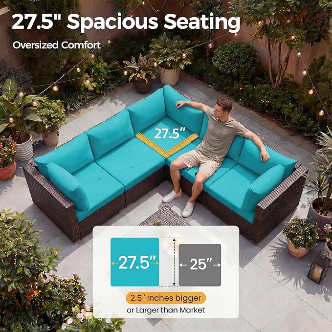 NICESOUL Modern Outdoor Couches