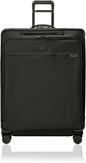 Briggs & Riley 31" Extra Large Expandable Spinner - Checked Luggage for Travel, Suitcases with Wheels, Softside Rolling Bag for Men & Women, Self-Repairing Zipper - Baseline Collection, Black