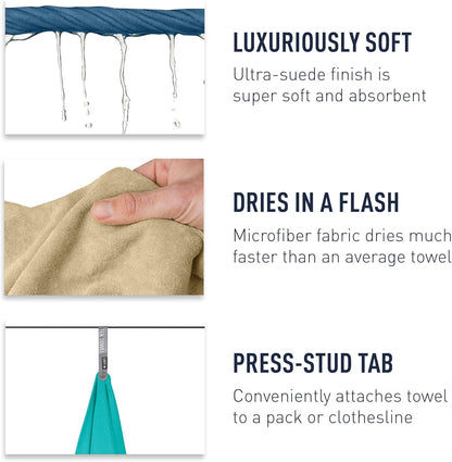 Sea to Summit Tek Towel, Plush Camping and Travel Towel