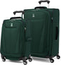 Travelpro Maxlite 5 Softside Expandable 2-Piece Luggage Set — Carry-On and Medium Checked Luggage — Forest Green