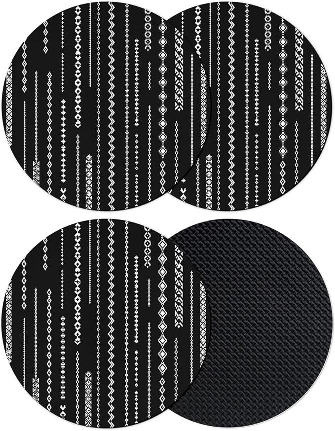 Contemporary Geometric Coasters Set of 4, Absorbent Coasters