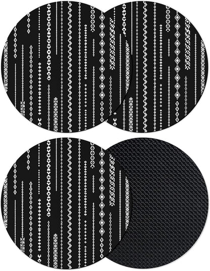 Contemporary Geometric Coasters Set of 4, Absorbent Coasters