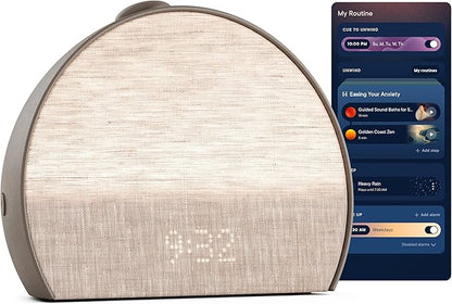 Hatch Restore 3 Sunrise Alarm Clock, Sound Machine, Smart Light (Cocoa) - White Noise, Screen-Free Sleep Routine
