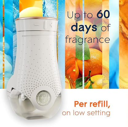 Glade PlugIns Refills Air Freshener,Coastal Sunshine Citrus, Scented and Essential Oils for Home and Bathroom, 0.67 Fl Oz, 5 Count