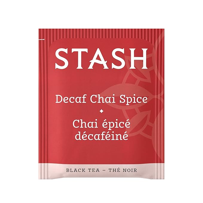 Stash Tea Decaf Chai Spice Black Tea - Decaf, Non-GMO Project Verified Premium Tea with No Artificial Ingredients, 18 Count (Pack of 6) - 108 Bags Total