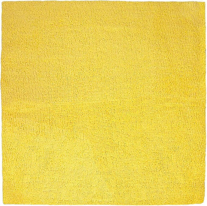 Eurow 200GSM Microfiber Cleaning and Drying Cloths with Dispenser Box, Reusable, Streak-Free, Scratch-Free, Ultra Absorbent, Edgeless for All Surface Types, 12x12in, 50-Pack, Yellow