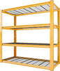 REIBII 40" W Garage Shelving 2240 LBS Storage Shelves Heavy Duty Metal Shelving 4 Tier Metal Shelves for Storage Adjustable Garage Shelf for Kitchen Pantry Warehouse Basement 40"W × 19.5"D × 59.5"H