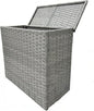 Laundry Hamper Wicker With Lid and Wheels, Collapsible Rattan Clothes Hamper 29 Gal (110 L) Removable Linerdouble Laundry Basket Handwoven for Clothes Storage in Bedroom(Gray)
