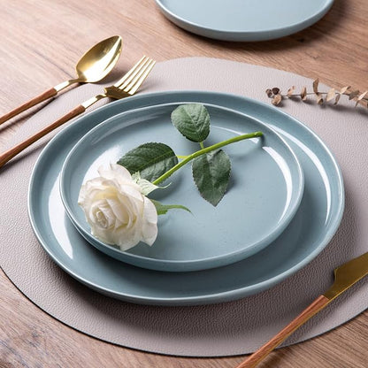 AmorArc Dinnerware Sets for 6, 18 Pieces Ceramic Plates and Bowls Set | Scratch