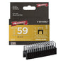Arrow 591168 Genuine T59 Steel 1/4-Inch by 1/4 Crown Width Insulated Staples for Cable and Wiring, Black, 300 Count