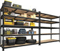 PrimeZone 2 Pack Heavy Duty Adjustable 5 Tier Garage Storage Shelves - 47" W x 18" D x 71" H, Metal Utility Rack Shelf Unit for Warehouse, Pantry, Closet, Kitchen, Black