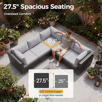 NICESOUL 9 Piece Patio Set