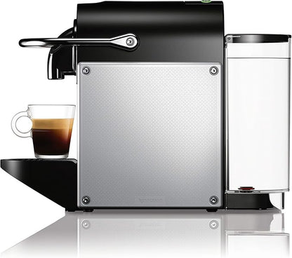Nespresso Pixie Coffee and Espresso Machine by De'Longhi with Milk Frother, Aluminum, 34 ounces
