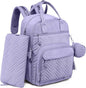 iniuniu Diaper Bag Backpack, 4 in 1 kit Large Unisex Baby Bags for Boys Girls, Waterproof Travel Back Pack with Diaper Pouch