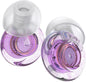 Ear Plugs for Concerts, 2 Pack High Fidelity Ear Plugs, Reusable Silicone Earplugs for Concert, Rave, Work, Musicians, 5 Pair Ear Tips in S/M/L, 18-25 dB Concert Ear Plugs for Noise Cancelling(Purple)