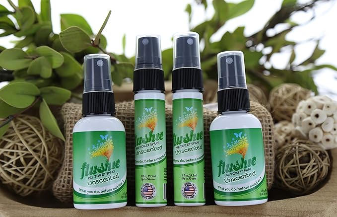 Flushie Pre-Toilet Sprays for Poop Travel Size Toiletries Bathroom Spray for Poop Spray for Toilet Deodorizer Traveling Essentials Poop deodorizer Poop Odor eliminator