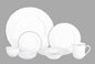 56pc Dinnerware Set, Plate and Bowl Set, Stoneware Dishes Set for 8, Microwave and Dishwahser Safe, Scratch Resistant, French Countryside Speckled Antique White