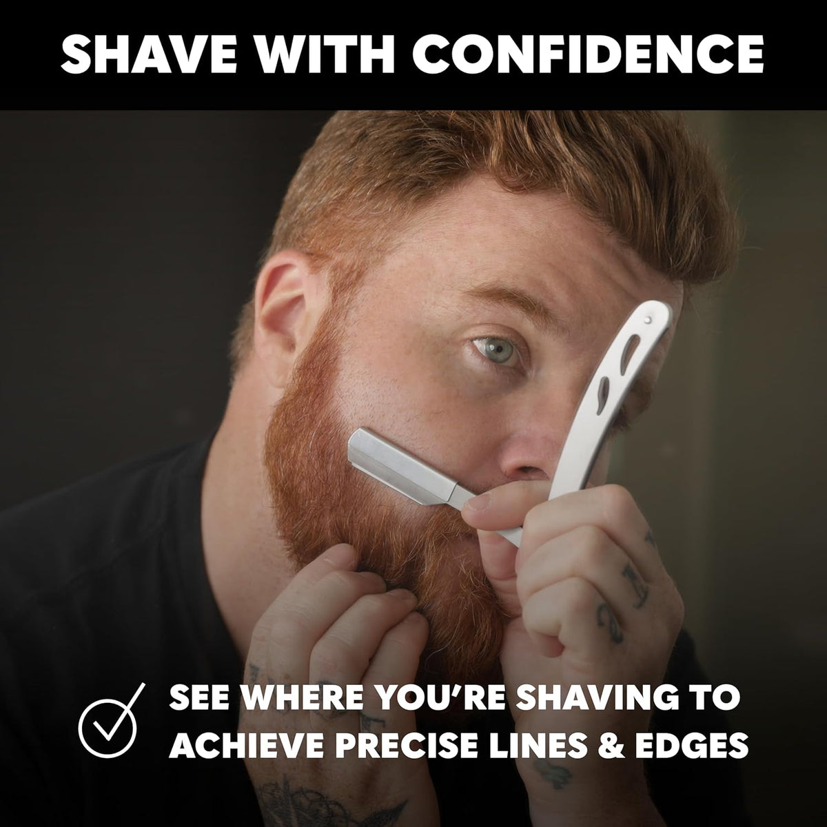 Beard Club Straight Razor for Men, Shaving Gel & Aftershave for Men – Hydrating Mens Shave Cream, Soothing After Shave Lotion & Navajas Para Barbero - Barber Straight Edge Razor Kit - Gift Kit