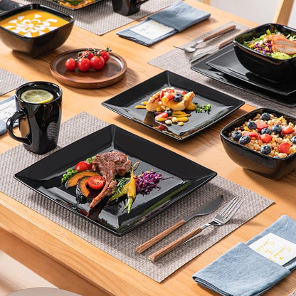 vancasso Soho Dinnerware Sets 24 Pieces, Dinner Plate, Cups and Plates Sets