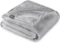 Bare Home Fleece Blanket - King Size - Ultra-Soft Lightweight for Bed, Sofa, and Couch - Luxury Microplush - Cozy Warm Blanket (King, Light Grey)
