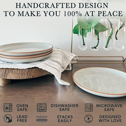 MORA Ceramic Plates Set, 7.8 in