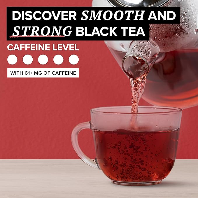 TAZO Organic Awake English Breakfast Black Tea Bags, Bold Traditional Breakfast-Style Black Tea, 144 Total Tea Bags (36ct - Pack of 4)