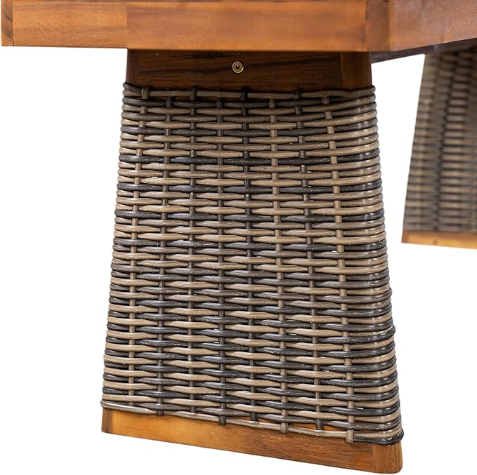 Christopher Knight Home Pasco Acacia Wood Outdoor Dining Table Set