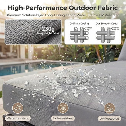 NICESOUL 9 Piece Patio Set
