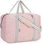 For Spirit Airlines Personal Item Bag 18x14x8 Foldable Travel Duffel Bag Tote Duffle Carry on Luggage for Women and Men 30L (Pink (With Shoulder Strap))