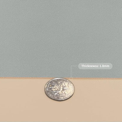Leather Dresser Cover,1.8mm Thick,14x84 Inch,Dresser Protector Top,Dresser Top Protector,Dresser Cover Top,Dresser Top Cover,Dresser Cover Top for Bedroom.(Light Brown+Gray,14x84)