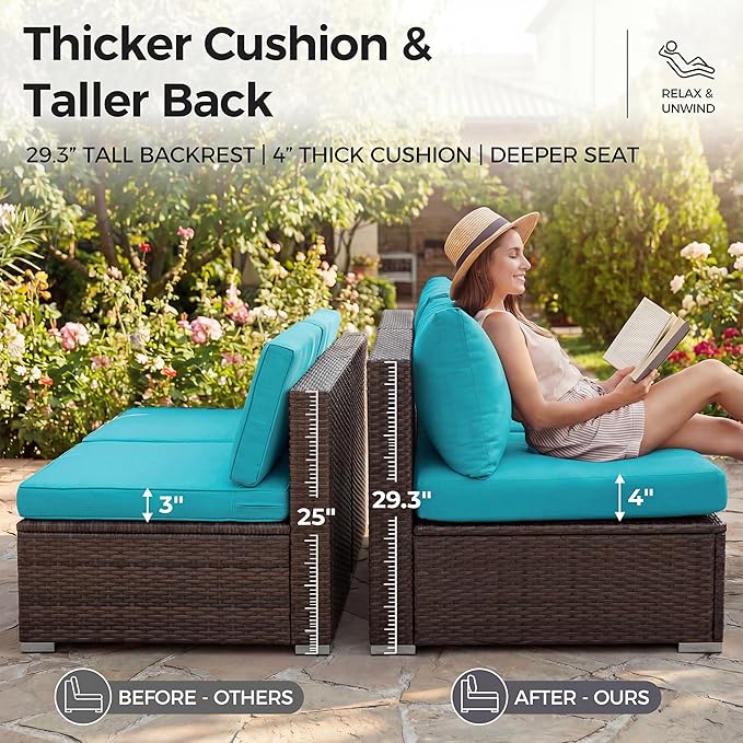 NICESOUL Modern Outdoor Couches