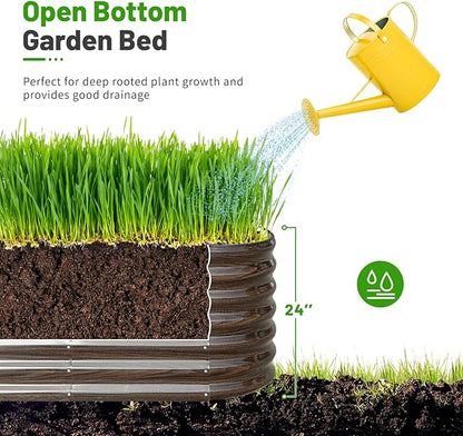 SnugNiture 8x2x2ft Raised Garden Bed Kit