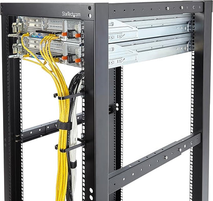 StarTech.com 5-Pack 1U Vertical Cable Management D-Ring Hooks, Cable Manager for 19" Server Racks/Cabinets, Wire Organizers