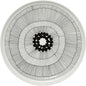 MARIMEKKO Oiva Siirtolapuutarha Dinner Plate — Refine Your Kitchen Décor with Our Iconic Black & White Stoneware — Stylish White Porcelain Dinner Plates to Elevate Your Dining Experience (10”)