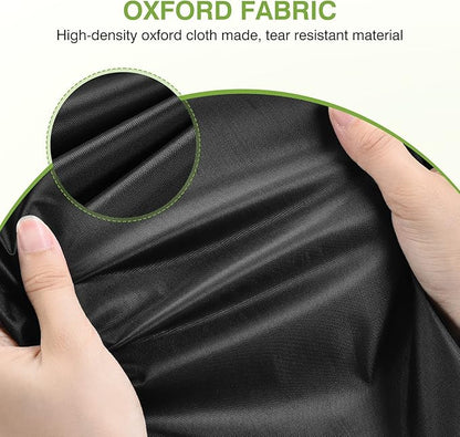 OTraki 12x16 inch Wet Bag 2Pcs Waterproof Swim Bag for Wet Clothes Small Swimsuit Dirty Clothes Laundry Bag Travel Machine Washable for Gym Beach Pool, Oxford Cloth with Handle & Zippered, Black