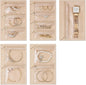 Vlando Jewelry Box for Girls Women,5 Pcs Jewelry Bags,Display Portability Jewelry Pouch Storage for Gem Diamond Necklaces Rings Earrings Bracelets