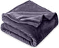 Bare Home Fleece Blanket - Full/Queen - Ultra-Soft Lightweight for Bed, Sofa, and Couch - Luxury Microplush - Cozy Warm Blanket (Full/Queen, Dusty Purple)