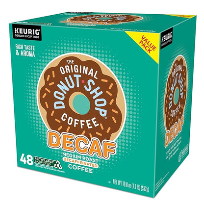 The Original Donut Shop Decaf Keurig Single-Serve K-Cup Pods, Medium Roast Coffee, 48 Count