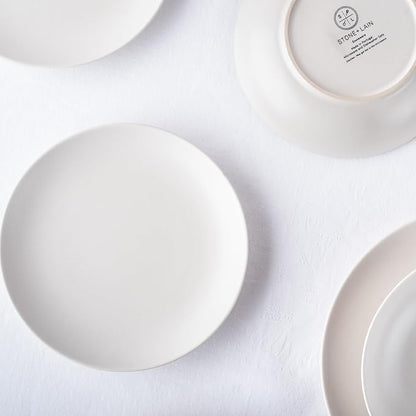 Porto by Stone Lain Semplice 12-Piece Premium Kitchen & Dining Dinnerware Set