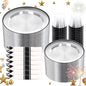 SUT 350 Pcs Black and Clear Plastic Dinnerware Set