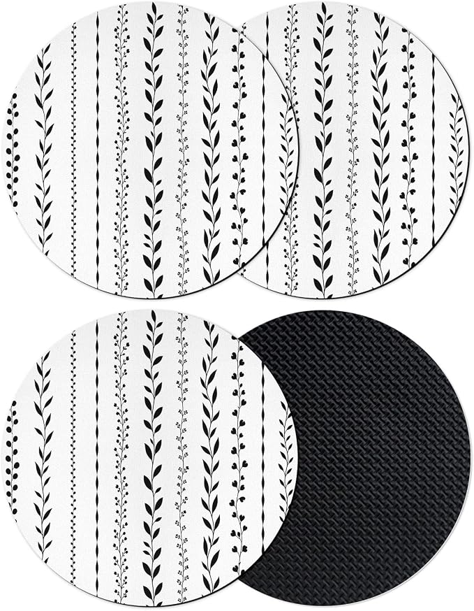 Modern Minimalist Art Coasters Set of 4, Absorbent Coasters