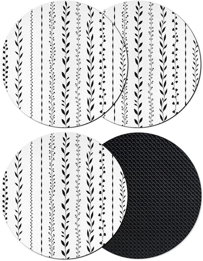 Modern Minimalist Art Coasters Set of 4, Absorbent Coasters