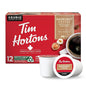Tim Hortons Hazelnut Flavored, Medium Roast Coffee, Single-Serve K-Cup Pods Compatible with Keurig Brewers, 12ct K-Cups, Red