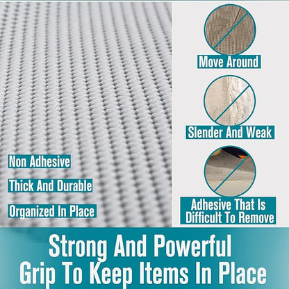 Shelf Drawer Liner Non-Adhesive Non Slip Durable for Drawers, Shelves, Cabinets, Storage, Kitchen