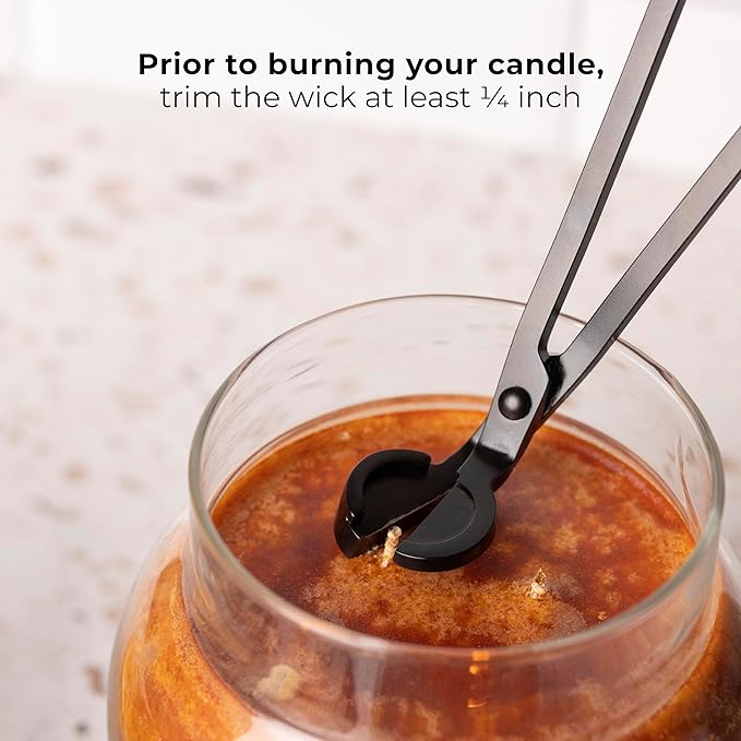 A Cheerful Giver - Caramel Macchiato Baby Scented Glass Jar Candle (6oz) with Lid & True to Life Fragrance Made in USA