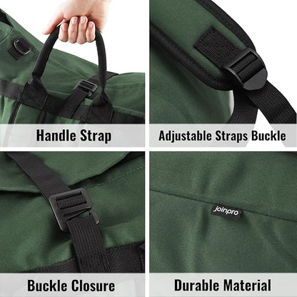 Laundry Bag Backpack, 125L Extra Large Travel Laundry Bags with Shoulder Straps, Adjustable & Extendable Design, Laundry Hamper Bag with 3 Pockets for Laundromat, College, Travel