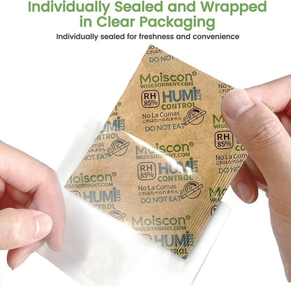 85% RH 15 Pack 8 Gram Two-Way Humidity Control Packs for Wooden Musical Instruments, Size 8 Moisture Control Packets for Bagpipe Reeds, Saxophone Reeds Individually Wrapped