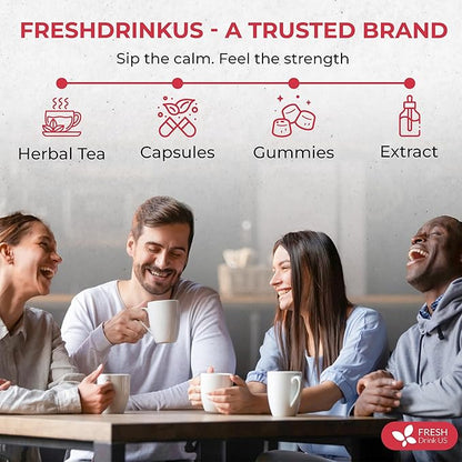 Premium Happy Throat Herbal Tea – 135 Bags Of Supper Tea Blend: Marshmallow Root, Slippery Elm & Ginger – Dry & Sore Throat Relief – Caffeine-Free, No Honey, No Citrus – No Sugar