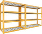 REIBII 40" W Garage Shelving 2240 LBS Storage Shelves Adjustable Heavy Duty Shelving 4 Tier Metal Shelves for Storage 59.5"H Metal Shelf for Pantry Basement Warehouse 40"W × 19.5"D × 59.5"H, 2 Pack